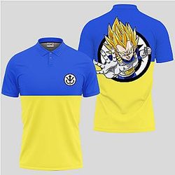 Vegeta SSJ Polo Shirts Dragon Ball Custom Anime OT2102