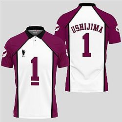 Wakatoshi Ushijima Polo Shirts Haikyuu Custom Anime Pefect Gift For Fans OT2102