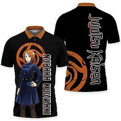 Nobara Kugisaki Polo Shirts Jujutsu Kaisen Custom Anime OT2102