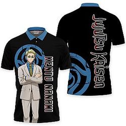 Kento Nanami Polo Shirts Jujutsu Kaisen Custom Anime OT2102