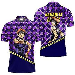 Narancia Ghirga Polo Shirts JJBA Custom Anime OT2102