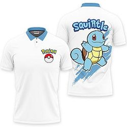 Squirtle Polo Shirts Pokemon Custom Anime For Fans OT2102