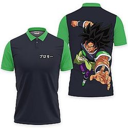 Broly Polo Shirts Dragon Ball Custom Anime OT2102