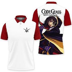 Lelouch Lamperouge Polo Shirts Code Geass Custom Anime For Fans OT2102