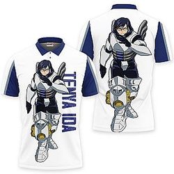 Tenya Ida Polo Shirts My Hero Academia Custom Anime OT2102