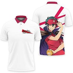 Sadao Maou Polo Shirts The Devil is a Part Timer Custom Anime OT2102