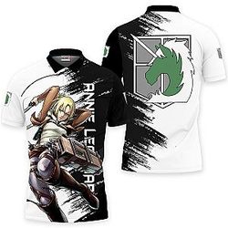 Annie Leonhart Polo Shirts Attack On Titan Custom Anime OT2102