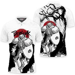 The Skull Knight Polo Shirts Berserk Custom Anime Japan Style OT2102