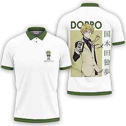 Doppo Kunikida Polo Shirts Bungo Stray Dogs Custom Anime Merch OT2102