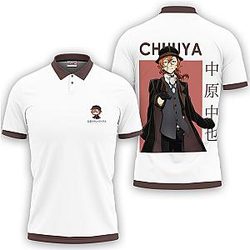 Chuuya Nakahara Polo Shirts Bungo Stray Dogs Custom Anime Merch OT2102