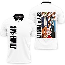 Forger Family Polo Shirts Spy x Family Custom Anime OT2102