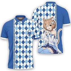 Felix Argyle Polo Shirts Re:Zero Custom Anime OT2102