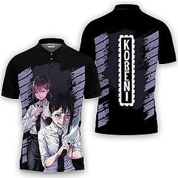 Kobeni Higashiyama Polo Shirts Chainsaw Man Custom Anime OT2102