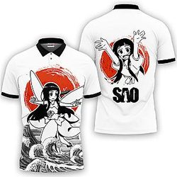 Yui Polo Shirts Sword Art Online Custom Anime OT2102