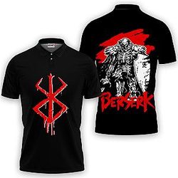 The Skull Knight Polo Shirts Berserk Custom Anime OT2102