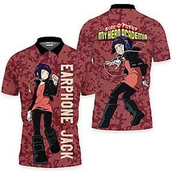Kyoka Jiro Polo Shirts My Hero Academia Custom Anime OT2102