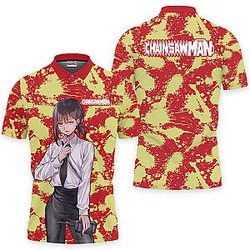 Kobeni Higashiyama Polo Shirts Custom Chainsaw Man Anime OT2102