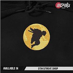 Zenitsu and the moon Embroidered Hoodie / Sweatshirt