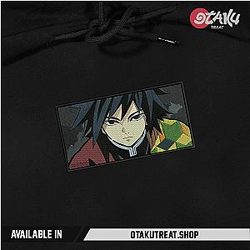 Tomioka Giyu Box Embroidered Hoodie / Sweatshirt