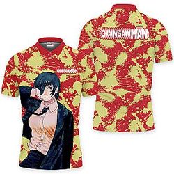 Himeno Polo Shirts Custom Chainsaw Man Anime OT2102