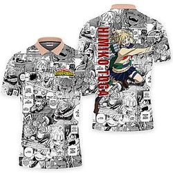 Himiko Toga Polo Shirts My Hero Academia Custom Manga Anime OT2102