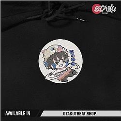 Inosuke Chibi Embroidered Hoodie / Sweatshirt