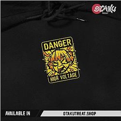 Danger High Vol Tage Embroidered Hoodie / Sweatshirt