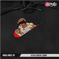 Baki Inspired Embroidered Hoodie / Sweatshirt