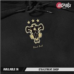 Black Clover Logo Embroidered Hoodie / Sweatshirt