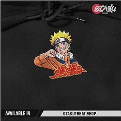 Naruto Inspired Embroidered Hoodie / Sweatshirt
