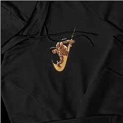 Baki X Swoosh Embroidered Hoodie / Sweatshirt