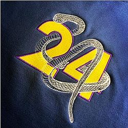 Kobe Bryant 24 Mamba Out Kingdamn Custom Embroidered Hoodie CK3012