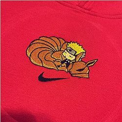 Naruto Kurama Chibi X Embroidered Hoodie CK3012