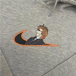 Death Note Light Yagami Embroidered Hoodie CK3012