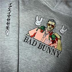 Bad Bunny Kingdamn Custom Embroidered Hoodie CK3012