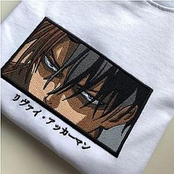 Attack On Titan Levi Daddy Ackerman Embroidered Hoodie CK3012