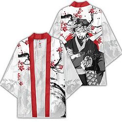 Douma Kimono Shirts Custom Kimetsu Anime Haori Japan Style OT2102