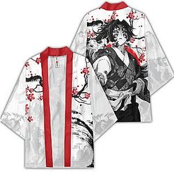 Kokushibo Kimono Shirts Custom Kimetsu Anime Haori Japan Style OT2102