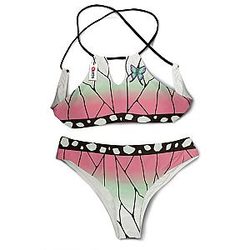 Shinobu Kocho Bikini Kimetsu Custom Anime Swimsuit VA0601 OT2102