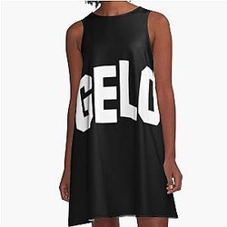 Gelo Vestido italiano A-Line