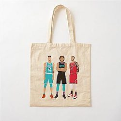 LaMelo Ball, LiAngelo Ball, and Lonzo Ball Cotton Tote Bag