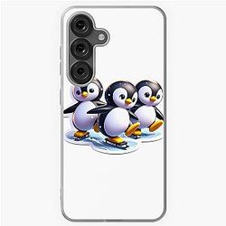 Sticker trio de pinguins no gelo Caso Samsung Galaxy