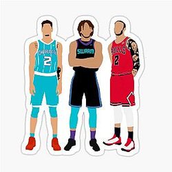 Irmãos Bola - LaMelo Ball, LiAngelo Bola & Lonzo Etiqueta de bola