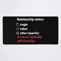 GeminiTay Relationship Desk Mat