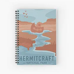 Hermitcraft National Park - GeminiTay Boat Spiral Notebook