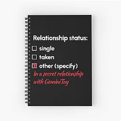 GeminiTay Relationship Spiral Notebook