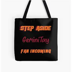 GeminiTay Step Aside incoming fan All Over Print Tote Bag