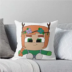 Gemini - Hermit Craft Throw Pillow