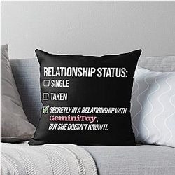 Relationship with Gemini Throw Pillow