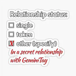 GeminiTay - Relationship Sticker